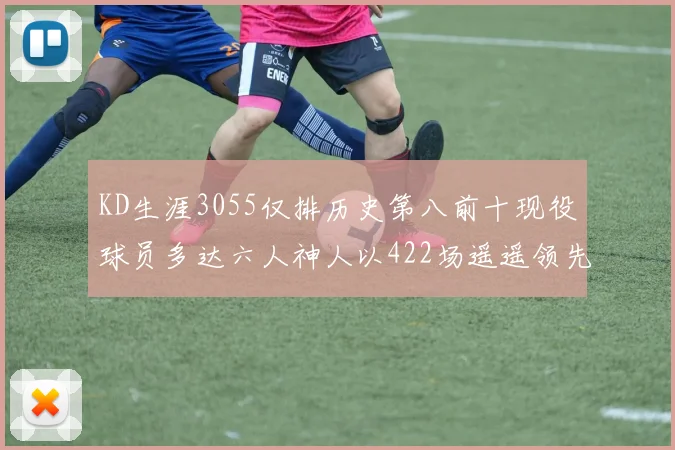 KD生涯3055仅排历史第八前十现役球员多达六人神人以422场遥遥领先